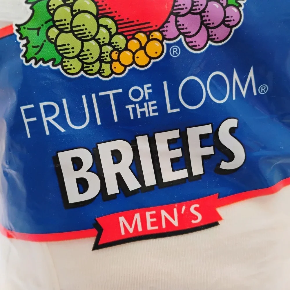 Men's Vintage 2005 Fruit of the Loom Briefs 8 Bonus Pack Large 38-40, Brand New
